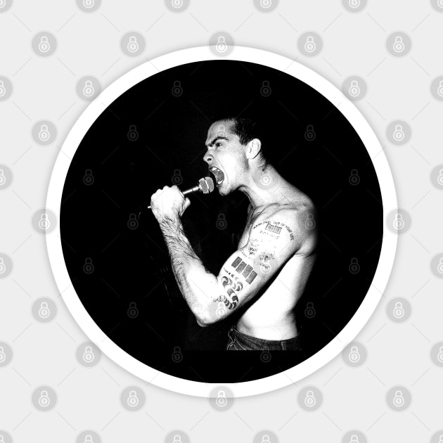 Henry Rollins punk Magnet by partikelir.clr